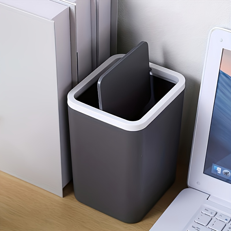 Mini poubelle pour bureau, portable avec couvercle, mini poubelle pour  salle de