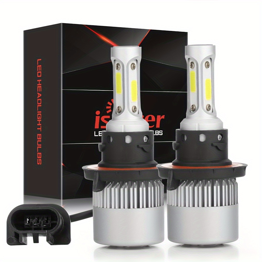 

2pcs/set H13/9008 Led Headlight Bulbs High/low Beam Super Bright 6000k White