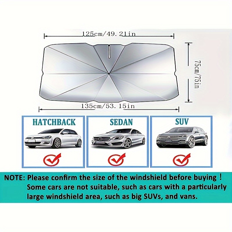 Pare soleil De Voiture Parapluie Pare soleil Avant Rideau - Temu