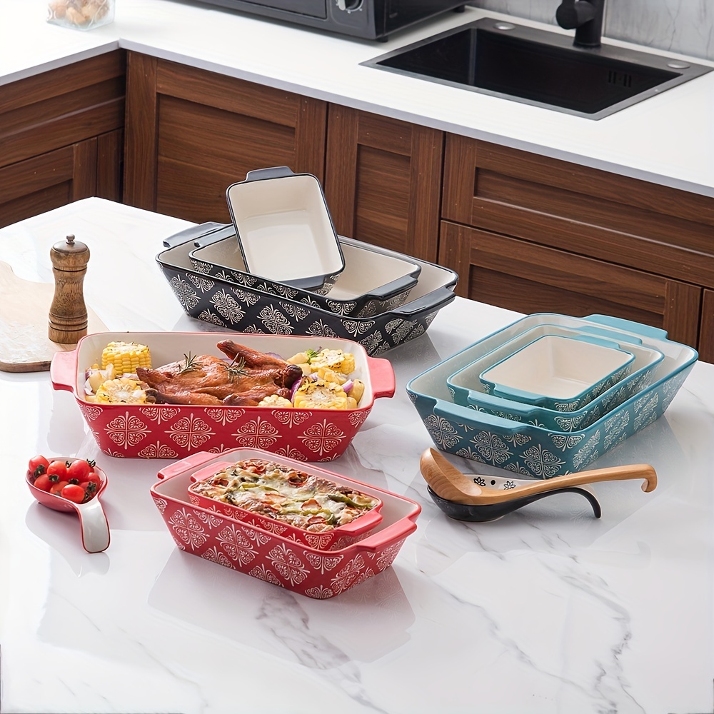 Pyrex Get Dinner Away Large Handle 8 x 8 Square Dish. Making it Easy to  Monitor Casserole Cooking and Brownie Baking from a, 4, Red 8