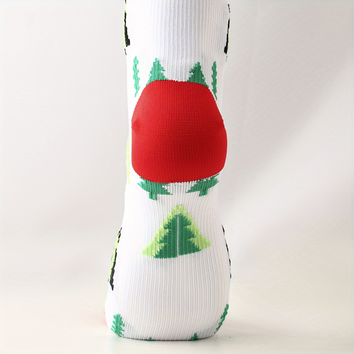 1pair Christmas Stockings Knee High Sports Socks Compression Socks