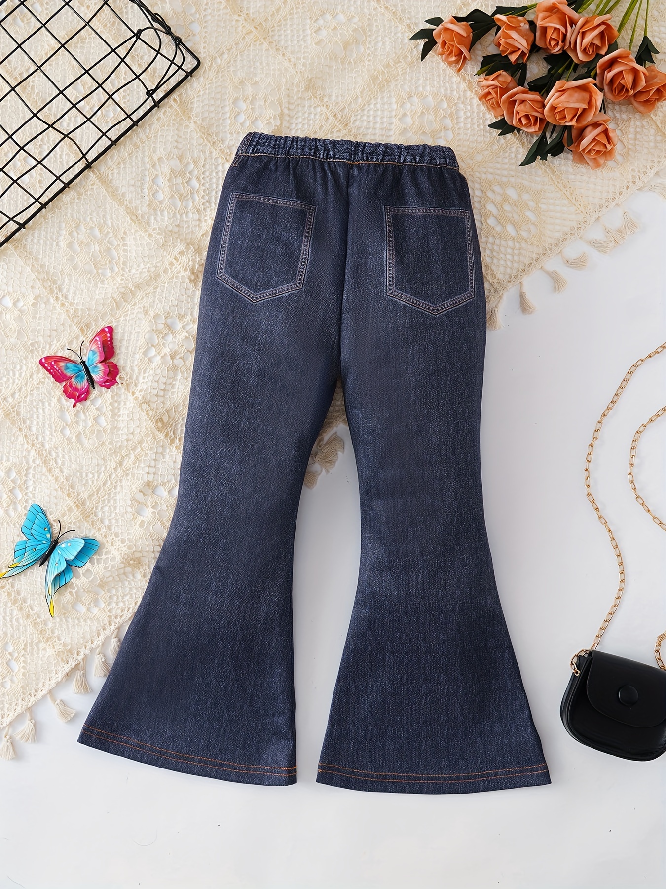 DENIM FLARE PANTS