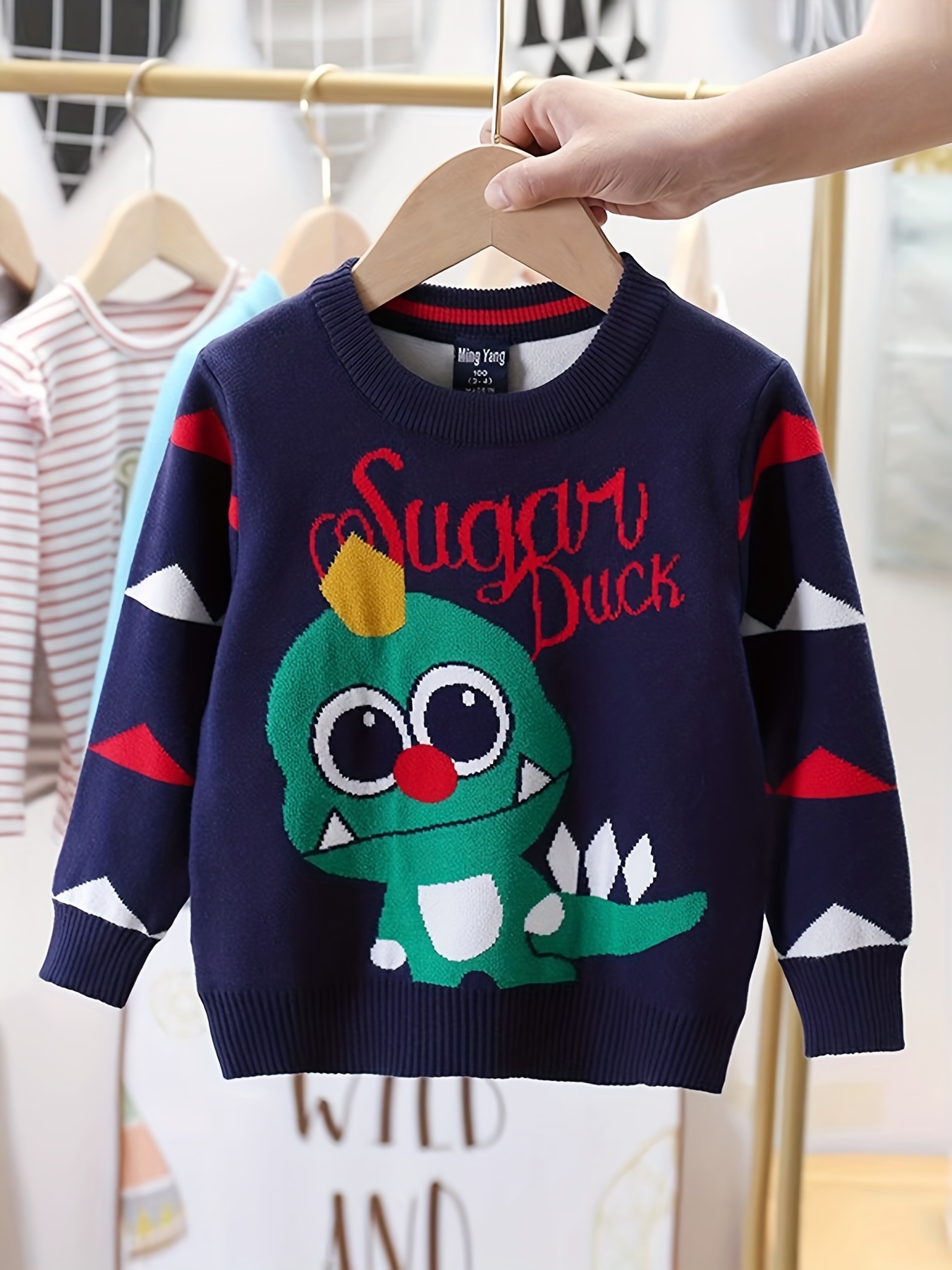 Boutique High Quality Winter Kids Sweaters Unisex 100% Cotton Pullover Knit  Clothes Cartoon Print Christmas Sweater Kids - China Kids Sweaters and Kids  Knit Sweater price