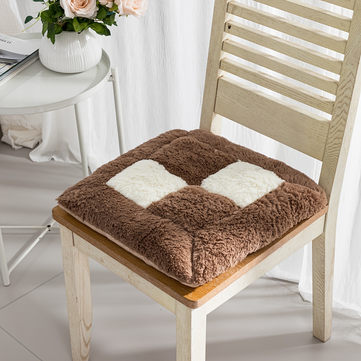 Chair Cushion Chair Pads, Polyester Washable Plaid Chair Pads, Office  Computer Chair Cushion, Cushion, Integrated Autumn And Winter Student Seat  Cushion, Lying Chair Cushion, Office Essential - Temu