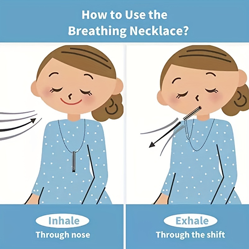 Positive Breathing Necklace Meditation Deep Breathing Sedation Tools