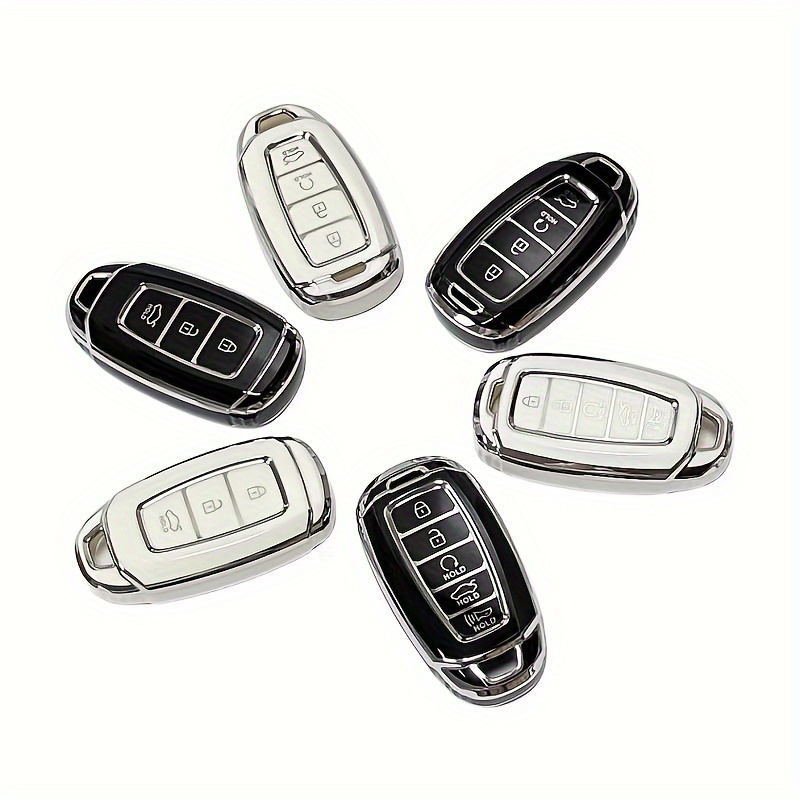 Silikon-Schlüsselhülle für Hyundai Kona Azera Grandeur IG Fob 4 Tasten