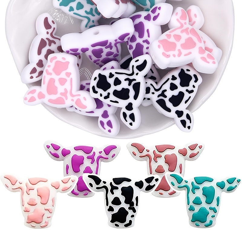 40Pcs Jewelry Charms Jewelry Making Earring Charms Cow Charm for Indoor  Decorate