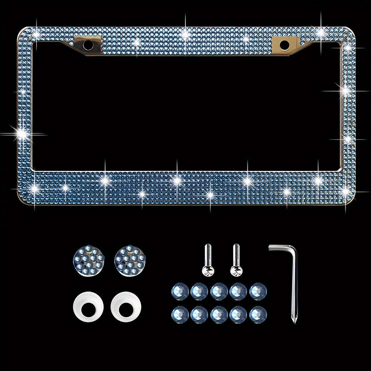 Rhinestone license store plate cover