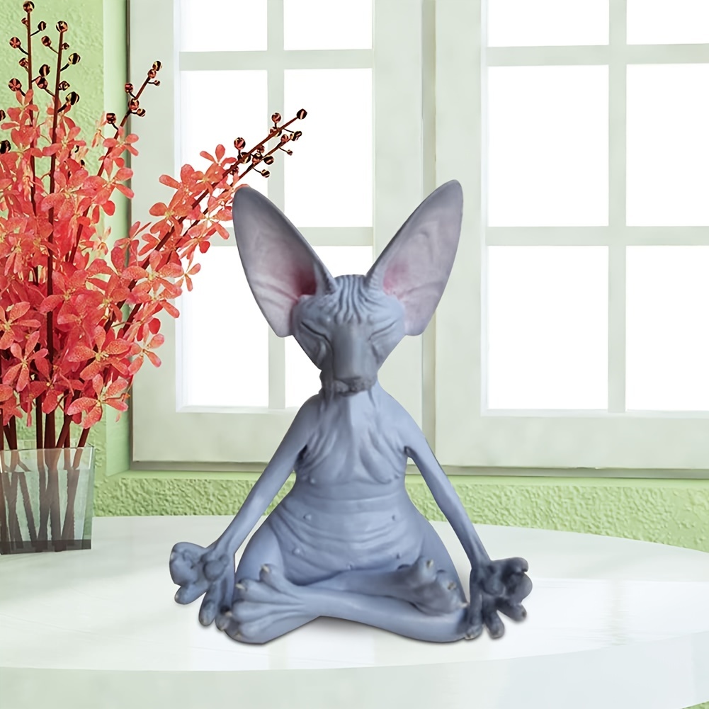 Figurine de Yoga pour fille, décoration de bureau, Micro paysage