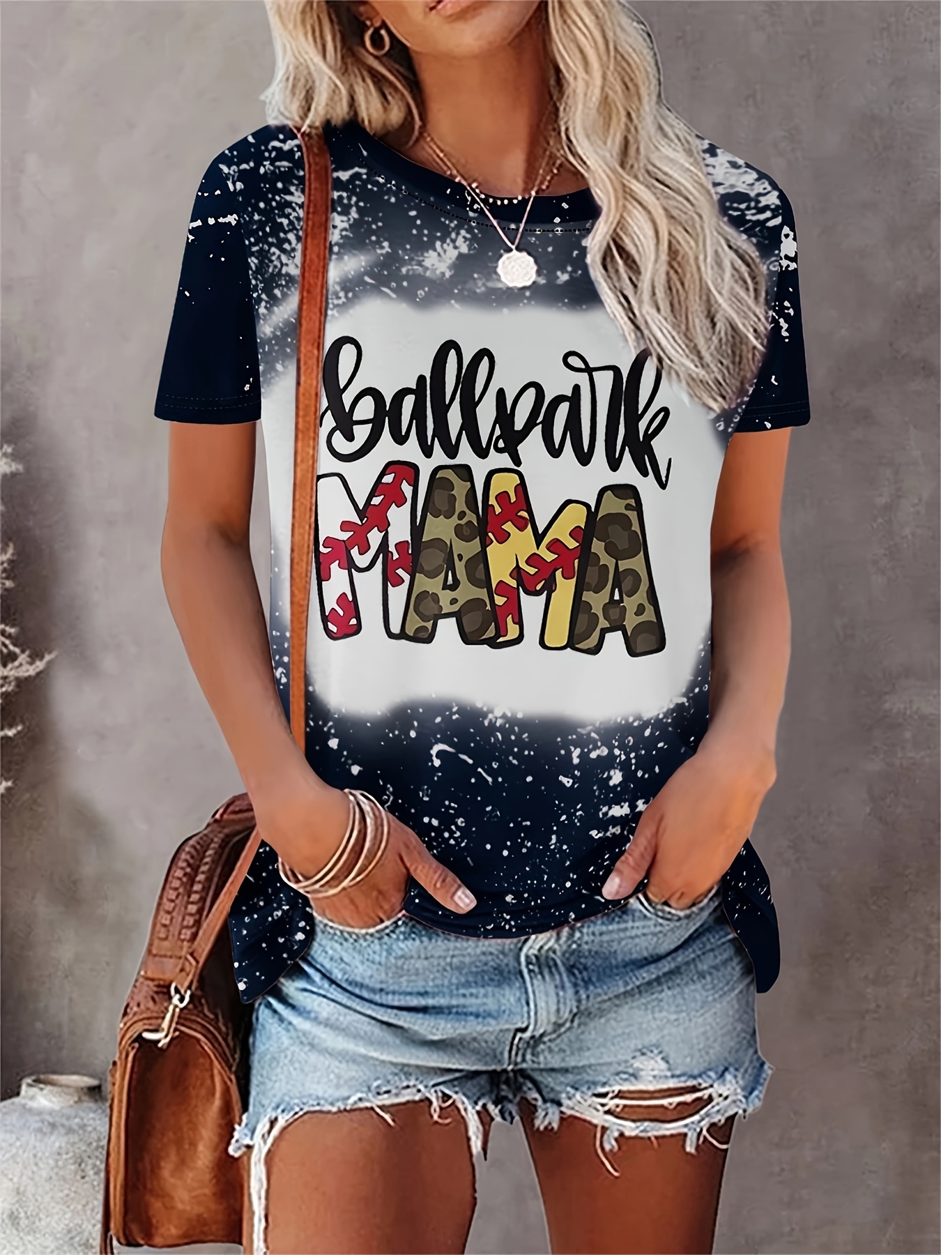 Esposa Mamá Jefa Camiseta Estampada Top Casual Manga Larga - Temu