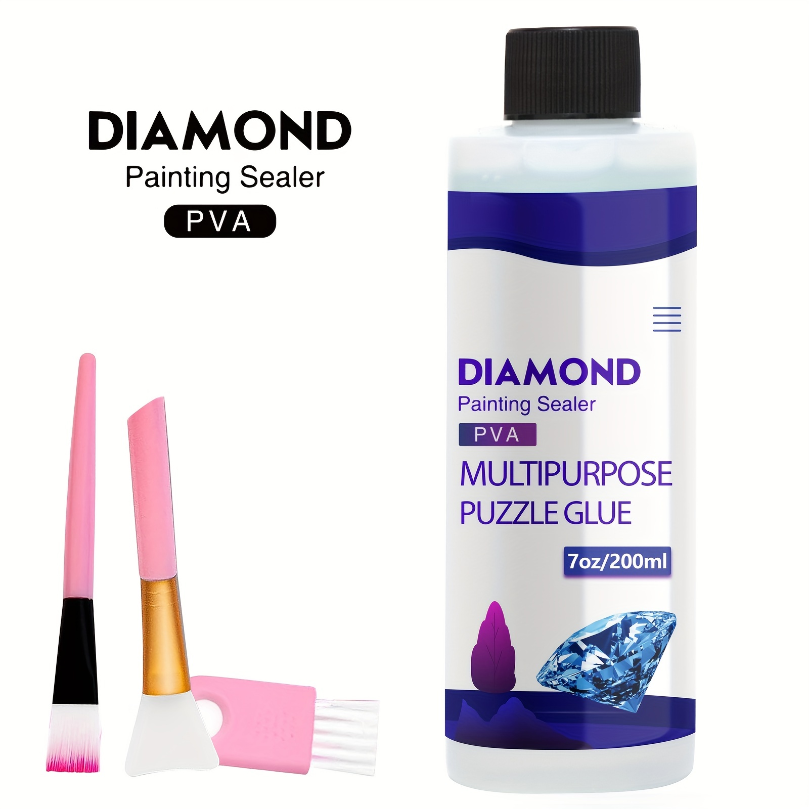 Diamond Painting Sealer 200ml Diy Diamond Painting Glue Art - Temu