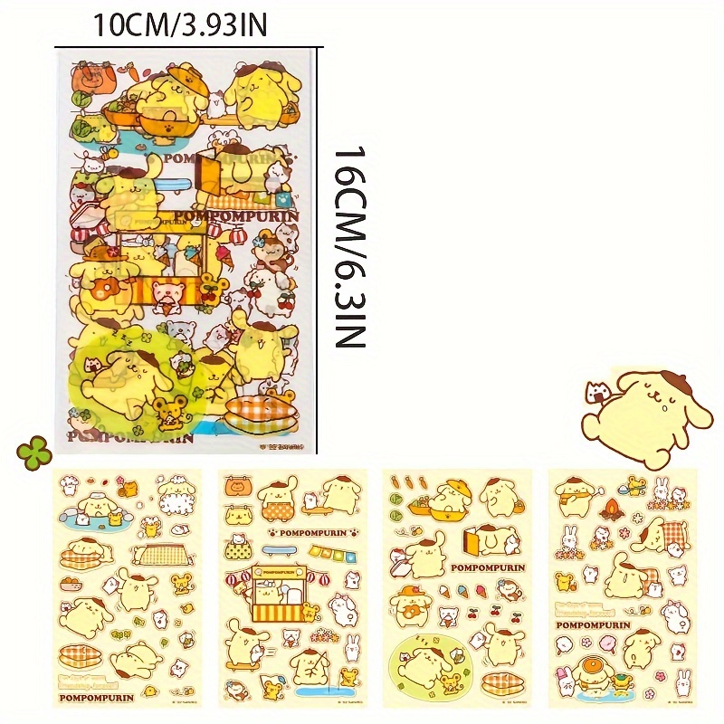 100pcs Hello Kitty Kuromi Stickers Mignon Non répétitif Livre à