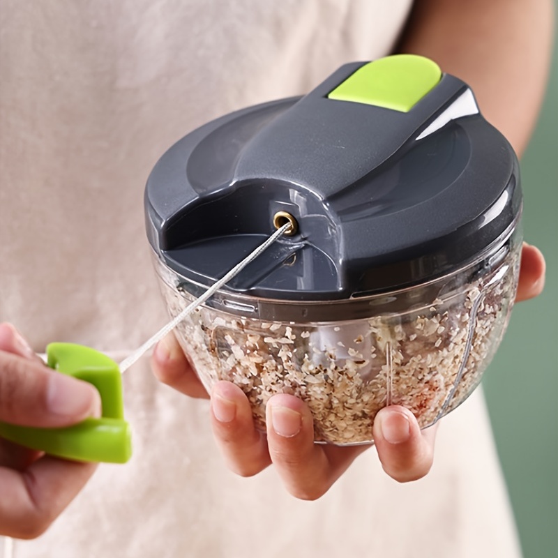 Vegetable Chopper with Wooden Handle - For Small Hands