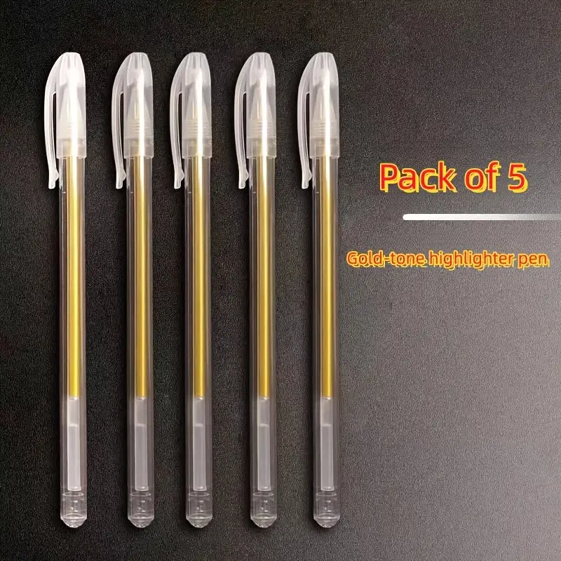 High gloss Pen Refill Needle Tip Paint Pen Metal Pastel Gold - Temu