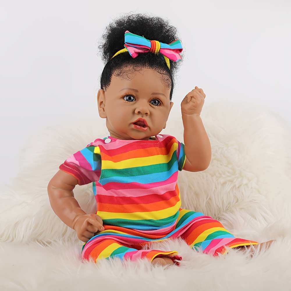 Full Silicone Reborn Baby Dolls with Lifelike African American