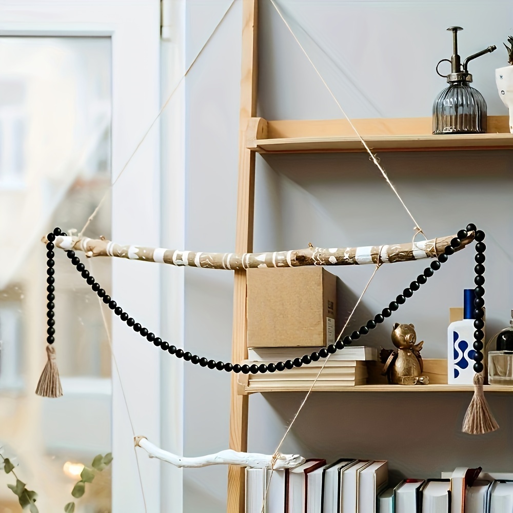 Handmade Farmhouse Heart Wood Beads Chain With Natural Linen Ropes And  Tassel Perfect For Home Boho Nursery Decor And Wall Hanging M2176 From  Greatbaby888, $2.5