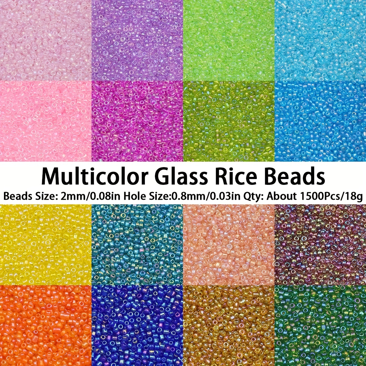 Colorful AB Plated Glass Seed Beads for Handmade Jewelry