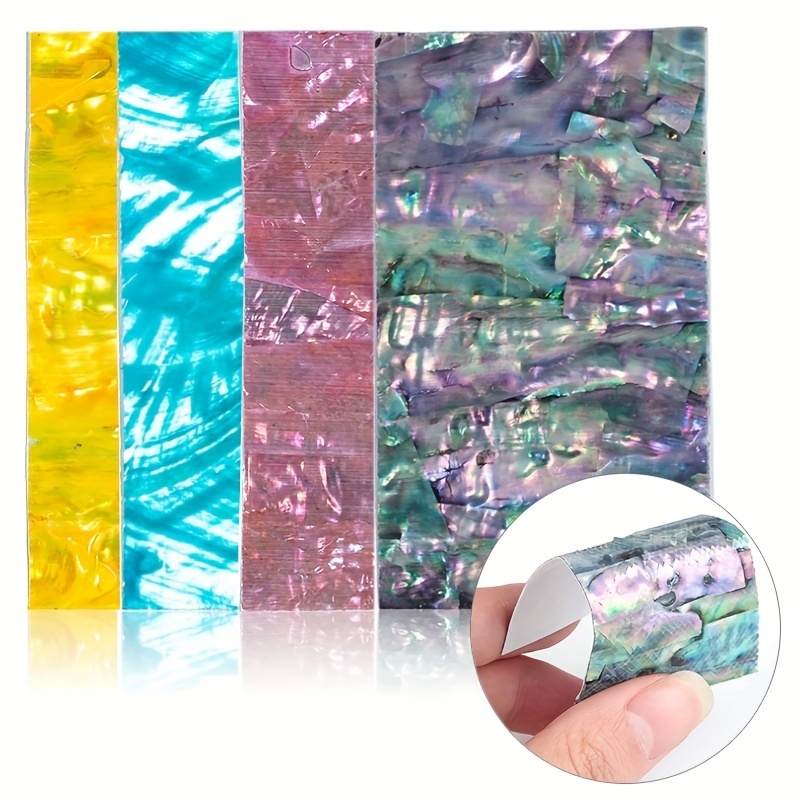 

3d Abalone Shell Slice Nail Sticker Flakes Adhesive Decals Manicure Nail Art Gel Polish Tips Decorations