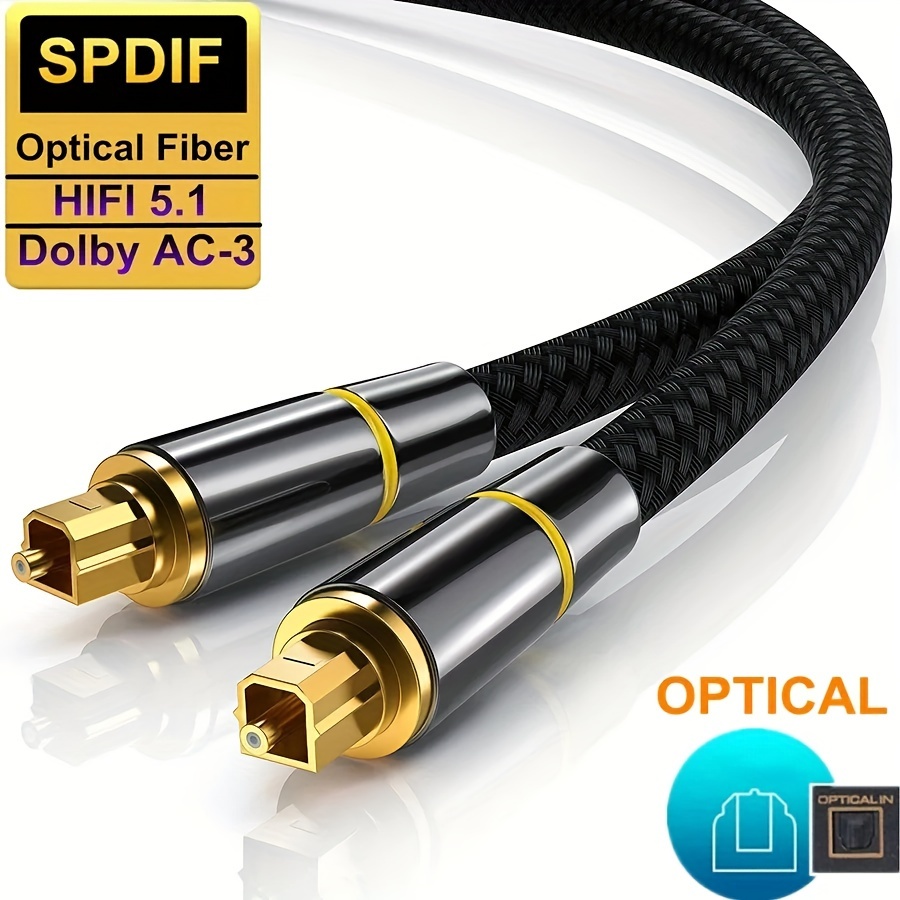 Digital Fiber Optic Audio Cable Spdif Output Cable 5.1 - Temu Australia