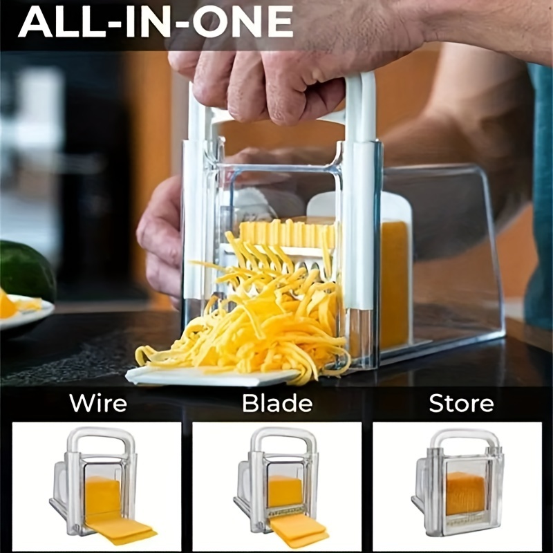 Rotary Cheese Grater With Handle And 2 Interchangeable - Temu