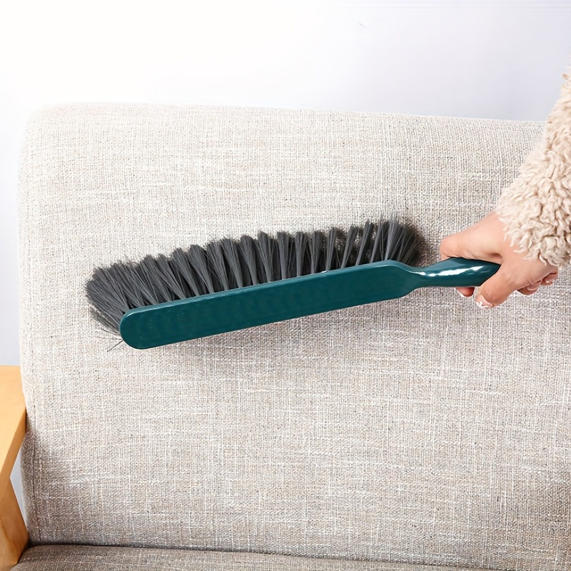 1 spazzola multifunzionale per la pulizia del divano domestico, spazzola  per letto a pelo morbido con manico lungo grande, spazzola per rimuovere la