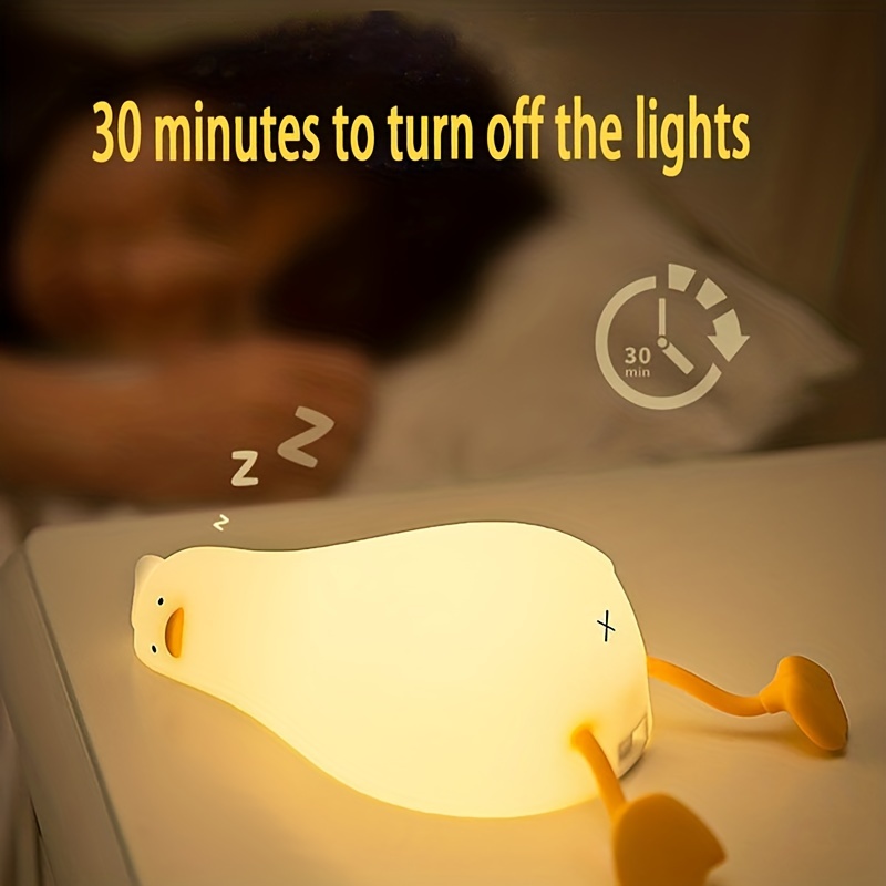 Famiduo Lying Flat Duck Lamp Squishy Night Light Cute Diy - Temu