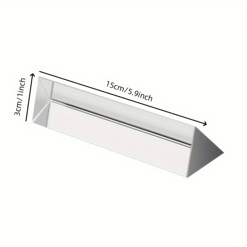 5cm JGS Triangular Prism Optical Glass Triple Physics Teaching Spectr