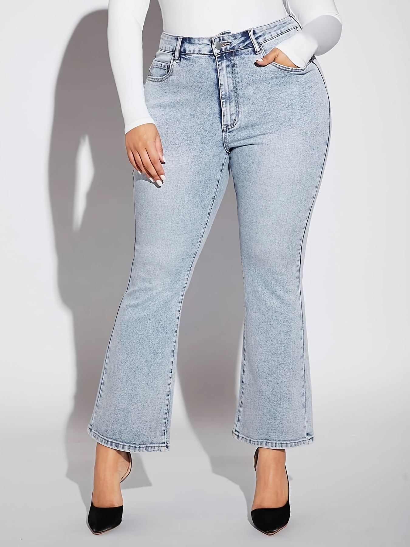 oversized bell bottom jeans