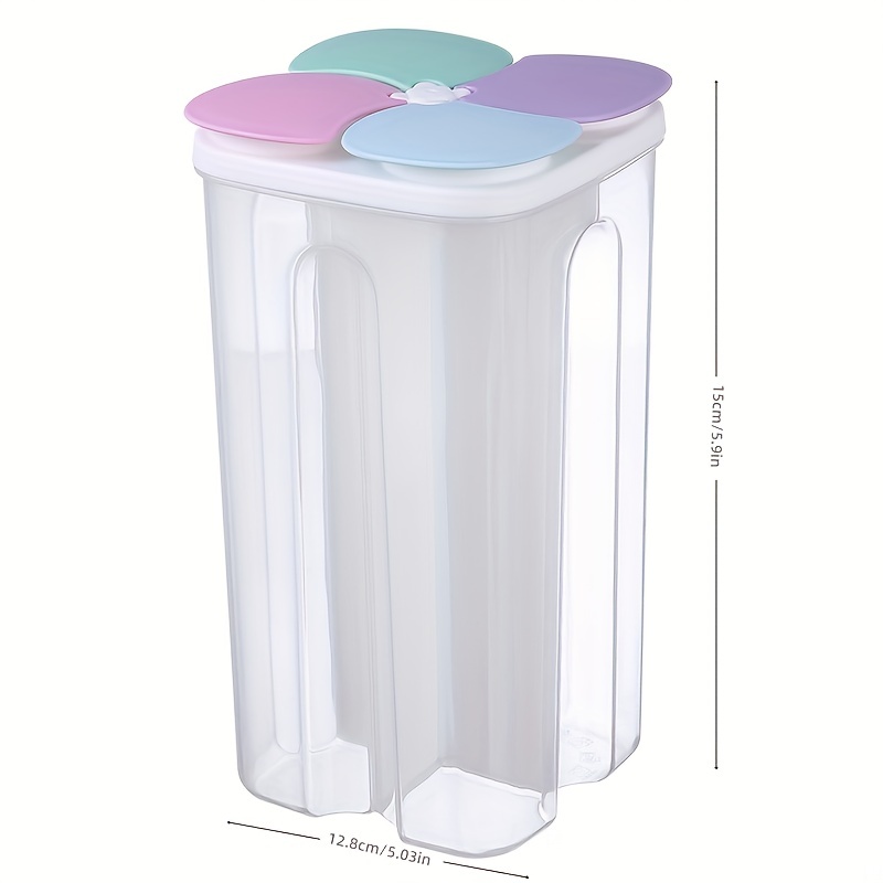 1pc 1 5l Four Compartment Sealed Fresh Keeping Kitchen - Temu