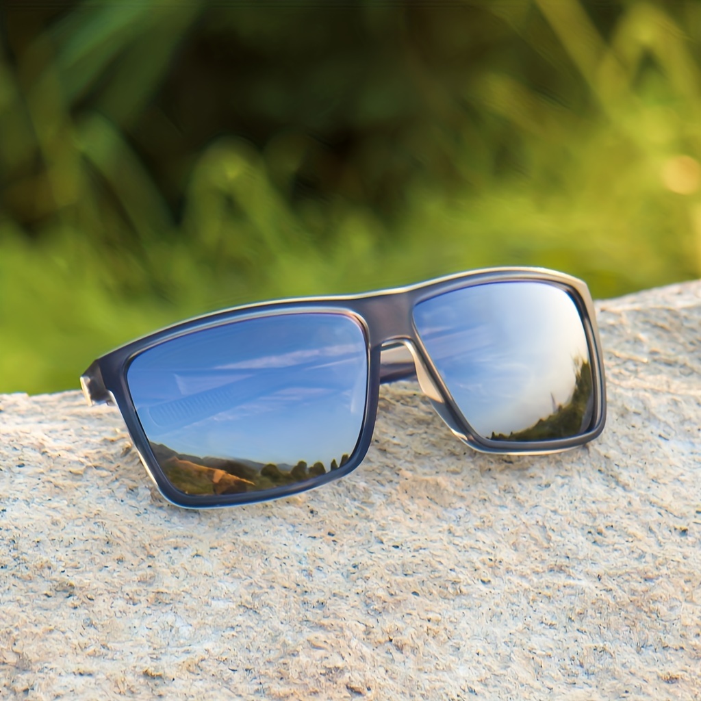 Un par de gafas * polarizadas para hombres y mujeres, UV400 8125 (con  estuche con cremallera) Marco TR90 ligero, flexible y duradero, lentes TAC