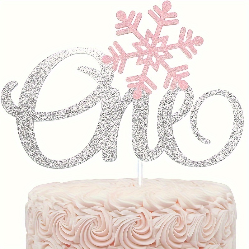 A Little Snowflake is on the Way Cake Topper,Winter Baby Shower,Snowflake  Birthday Cake Toppers, Baby Shower Cake Toppers,Boy Girl Winter Birthday