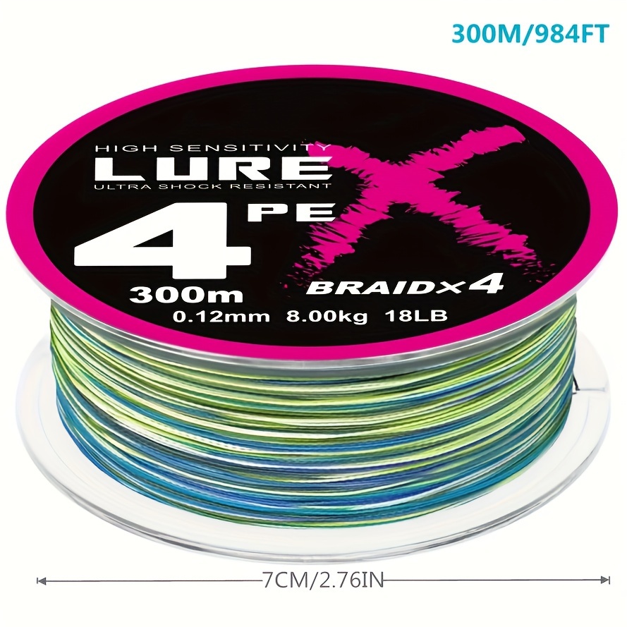 Super Strong 4 strand Pe Fishing Line /546.8yds Woven Round - Temu