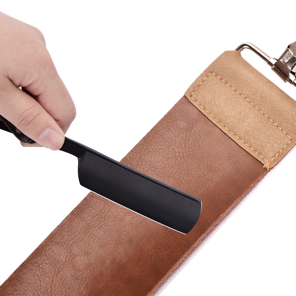  Cimenn Men Professional Razor Sharpener Manual Shaver Dual  Layer Sharpening Strop Knife Polishing Belt : Beauty & Personal Care