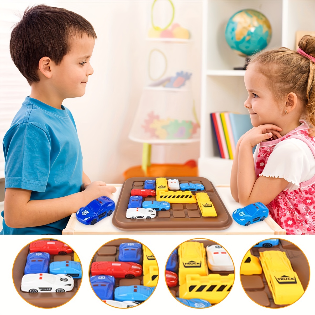 Kids Toys STEM Board Games - Smart Logical Road Builder Brain Teasers  Puzzles for 3 to 4 5 6 7 Year Old Boys Girls, Educational Montessori  Birthday