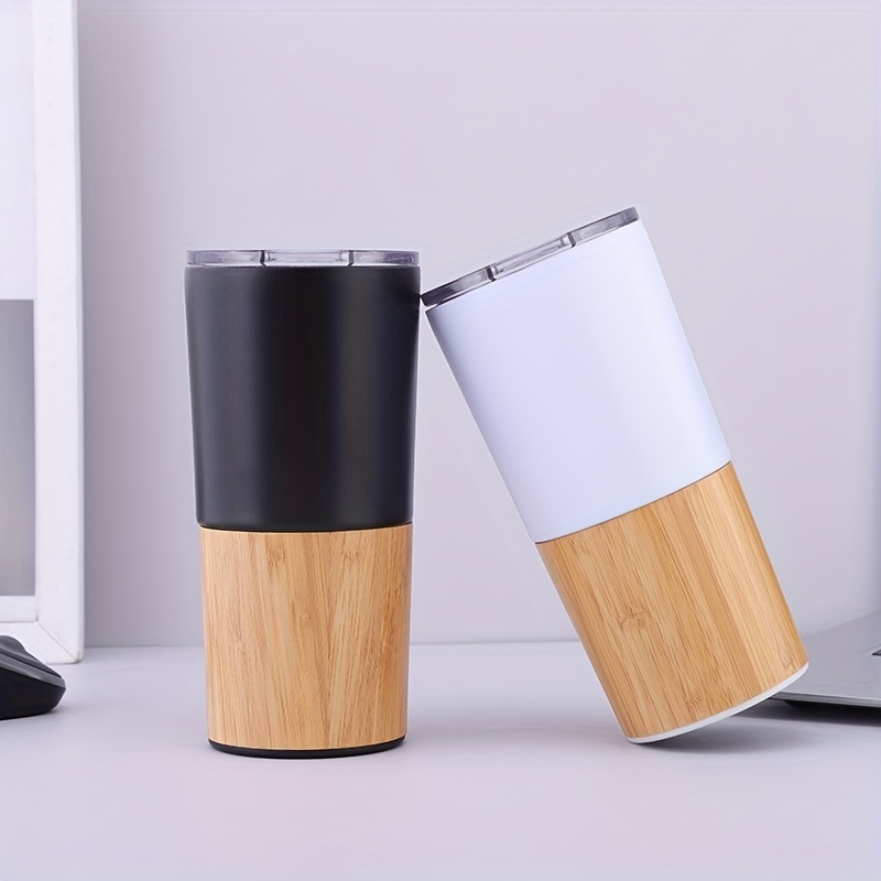 Bamboo Thermos Cup Double Layer Inner Stainless Steel 304