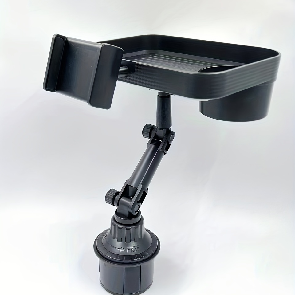 Car Cup Holder Tray Dual Slots Rotatable Adjustable - Temu