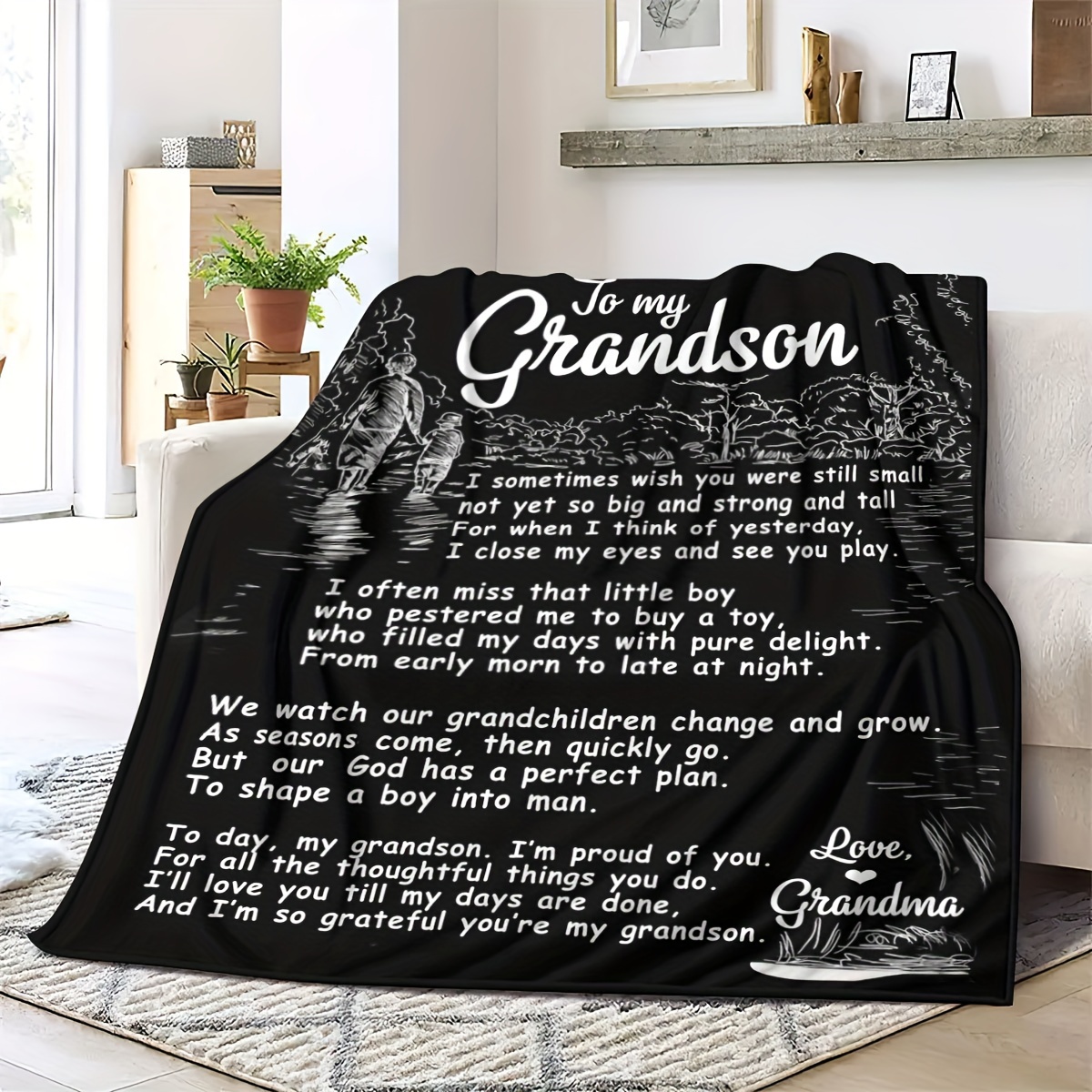 Grandson discount throw blanket