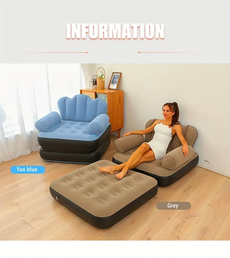 Multifunctional 5 In 1 Inflatable Sofa
