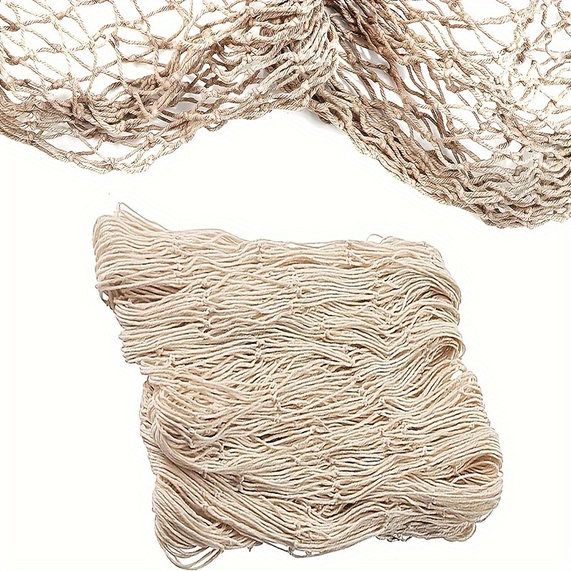TEMUCY Natural Fish Net Decorations for Party and Home Décor - 79
