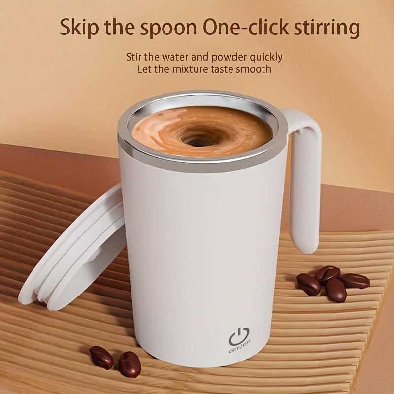 Automatic Mixing Cup, Stainless Steel Portable Electric Stirring Coffee Mug  Water Cup Milk Cup, Kitchen Supplies - Temu