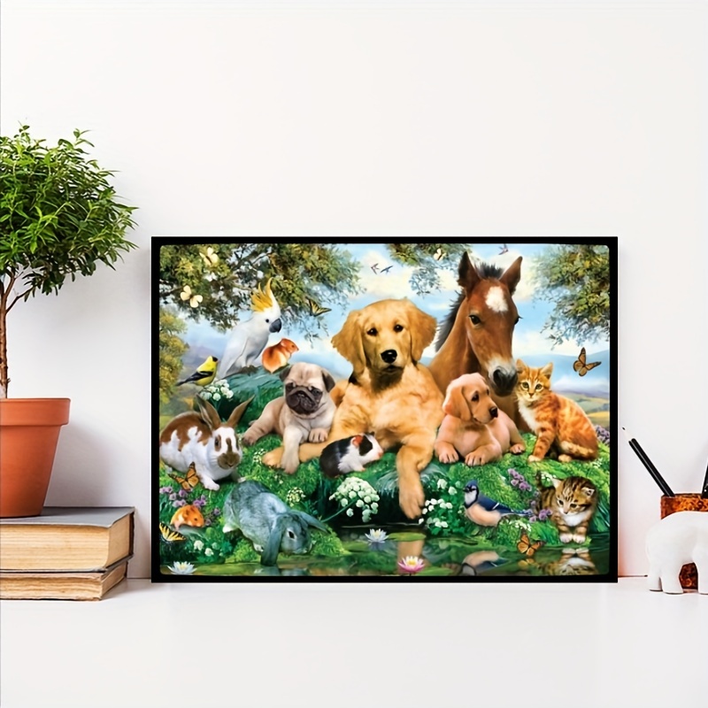 5d Diy Diamond Painting For Adults And Beginners Dog Diamond - Temu