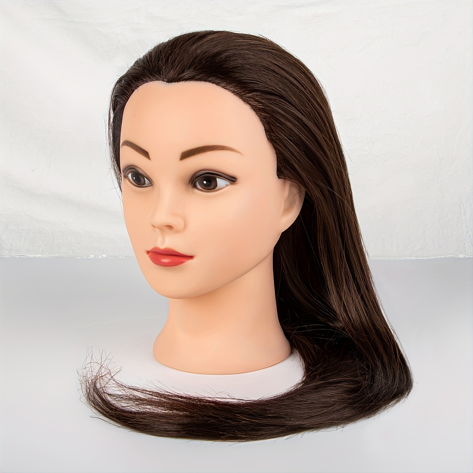Mannequin Head Makeup Head With Hair Long Hair Model - Temu