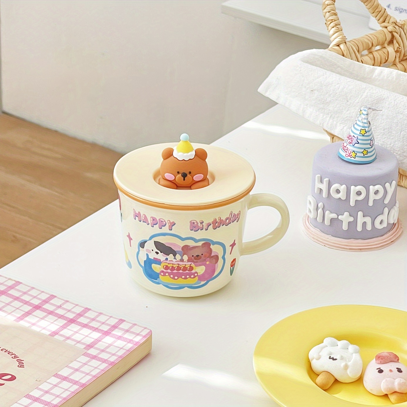 Fruits Glass Cups, Clear Coffee Mugs, Cartoon Coffee Cups, Cute Kawaii  Water Cups, Summer Winter Drinkware, Birthday Gifts - Temu