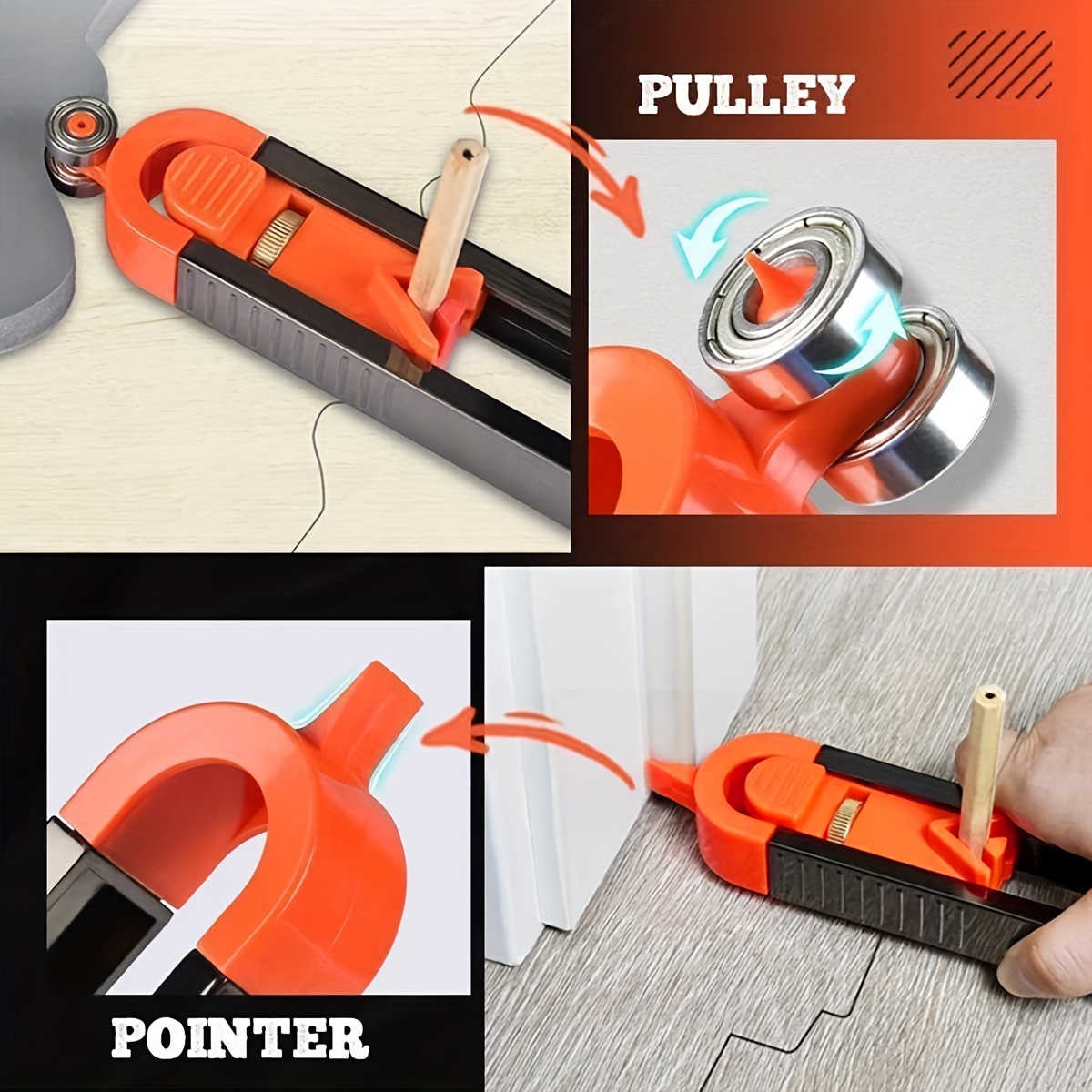 Profile Scribing Ruler Contour Gauge Profile Tool Gauge Lock - Temu