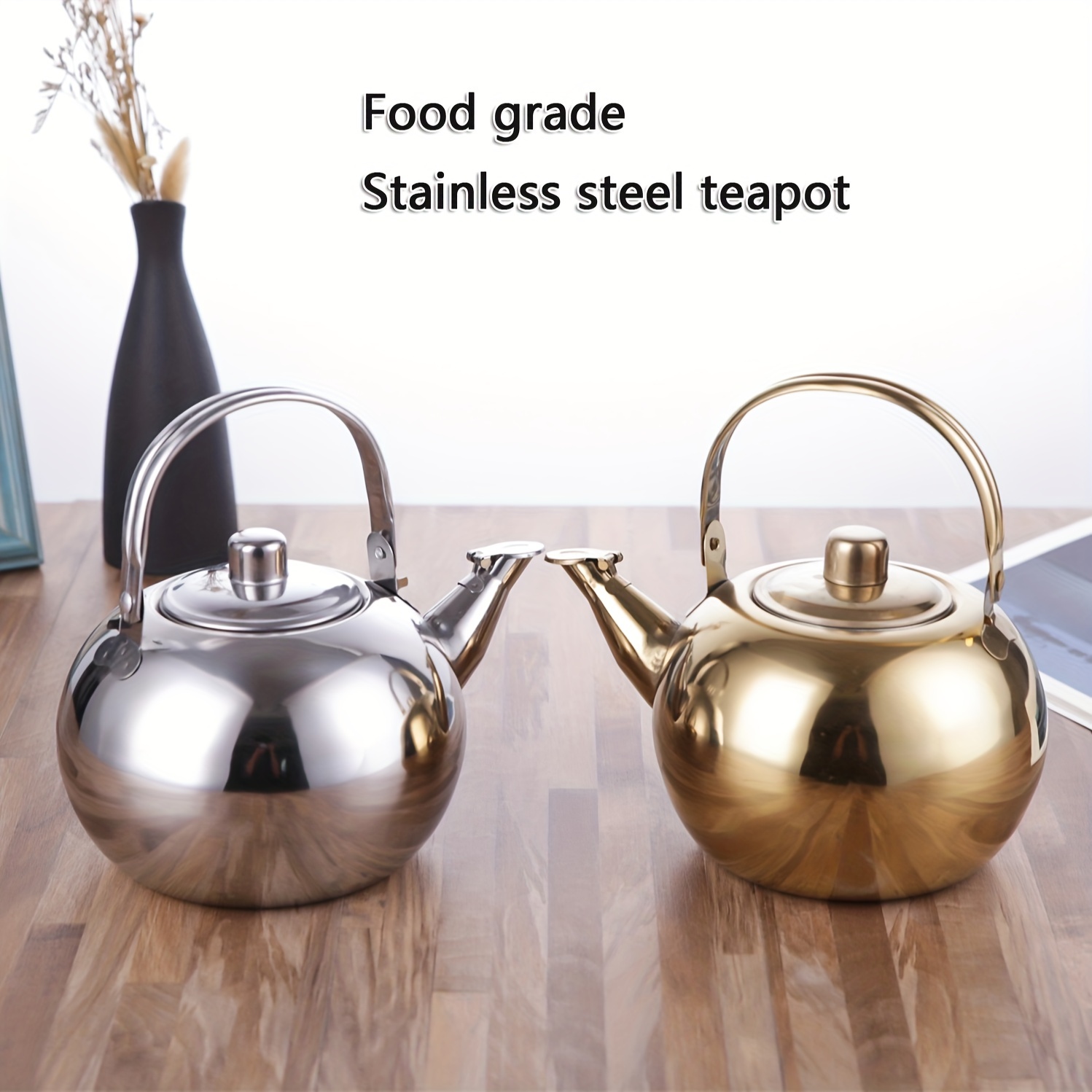 Stovetop Tea Kettles Stainless Steel Kettle Electromagnetic - Temu