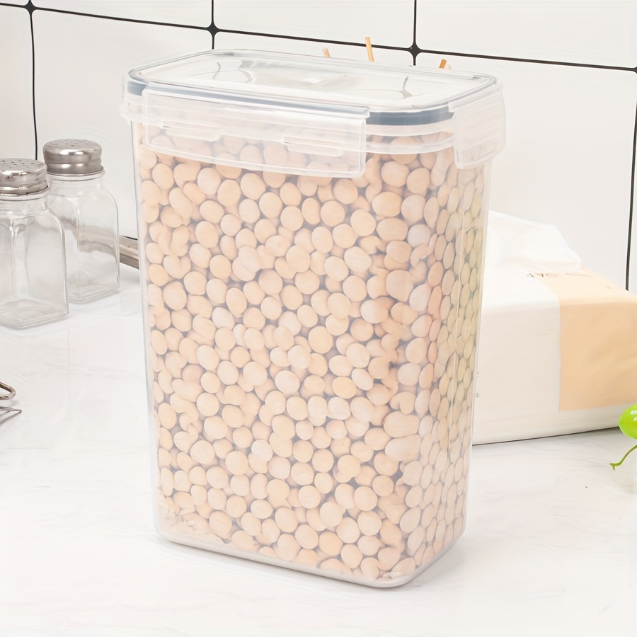 1pc PP Sealed Jar Transparent Plastic Storage Tank For Cereal Rice Pasta