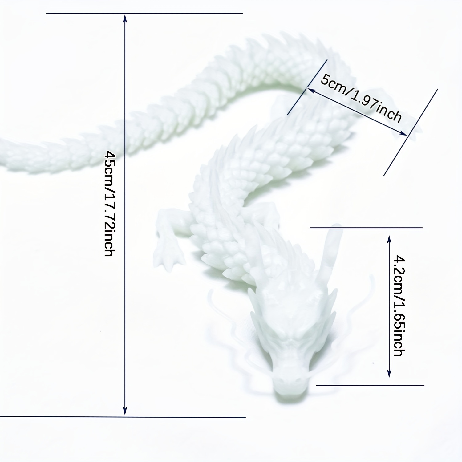 3d Printed Articulated Dragon Rotatable Joints Vivid Dragon - Temu