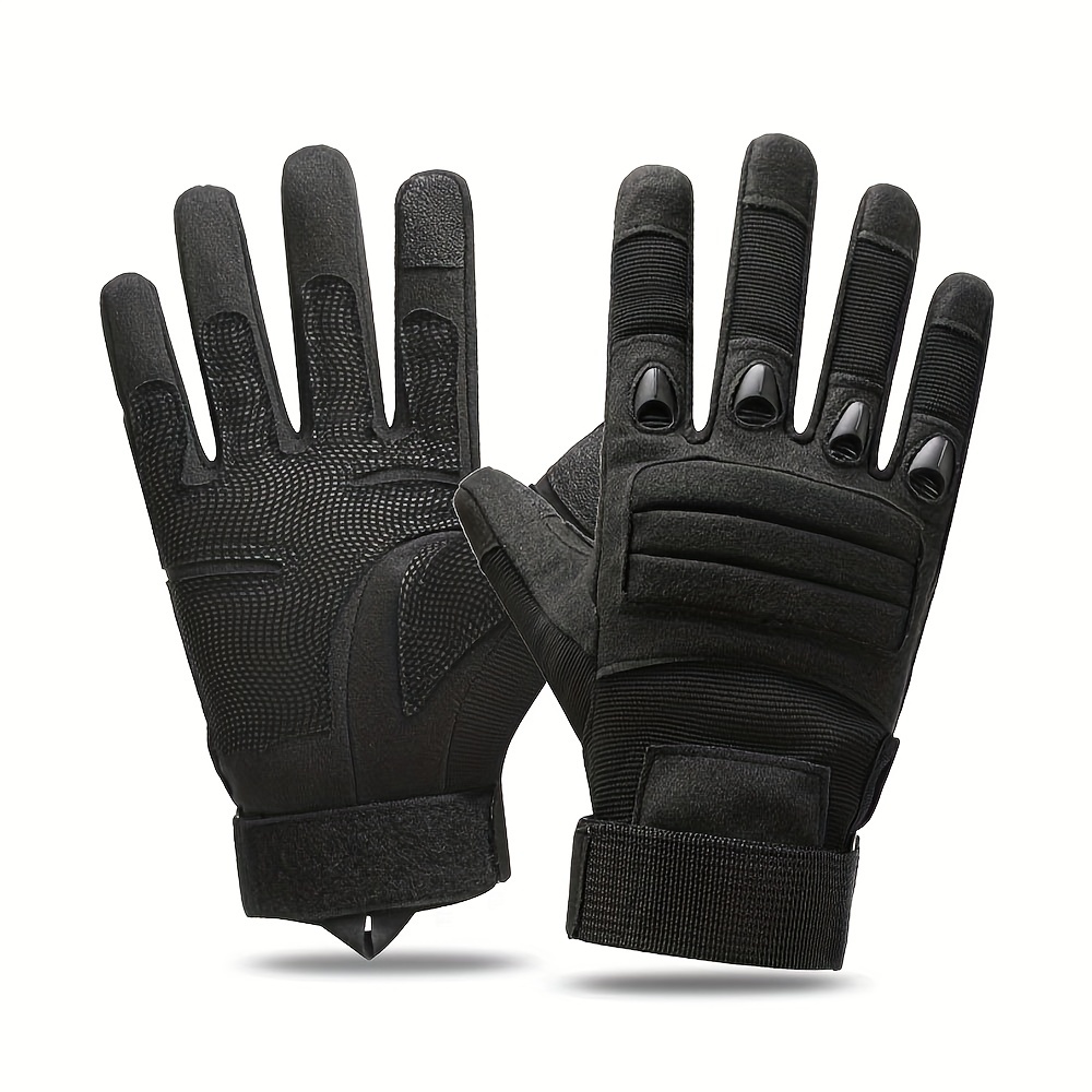 Guantes Tácticos Para Moto Y Deportes Color Negro Talla L