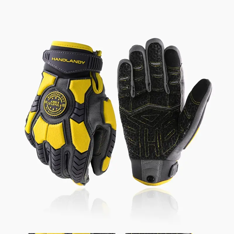 Heavy Duty Work Gloves Tpr Protector Impact Gloves Men - Temu