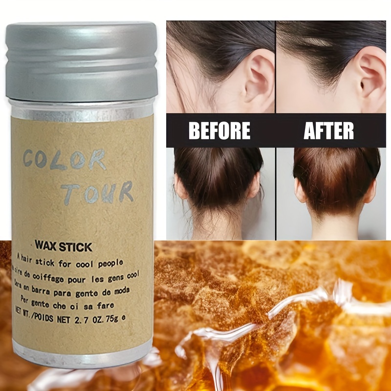 Hair Wax Stick, Wax Stick for Hair, Slick Stick for Hair Non-greasy Styling  Hair Pomade Stick, Strong Hold Makes Hair Look Neat and Tidy